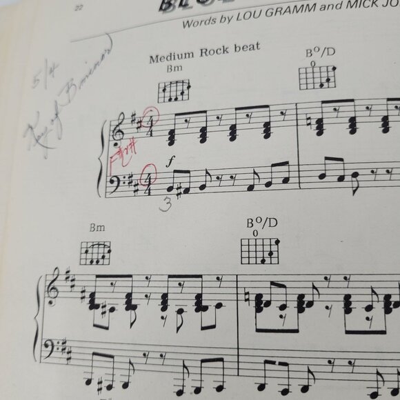 Foreigner Double Vision Sheet Music Book 10 Songs Warner Bros 1978 Vintage - Picture 10 of 12